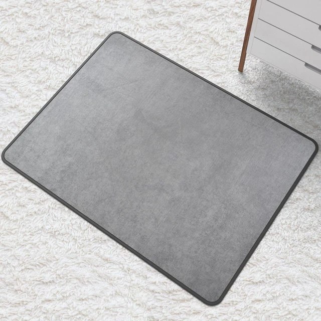 Alt view image 2 of 7 - Heavy Duty Office Chair Mat for Carpet and Hardwood Floor Bohemian Desk Chair Mat Rug 36'' x 48'' Corduroy Surface Floor mats for Office Home