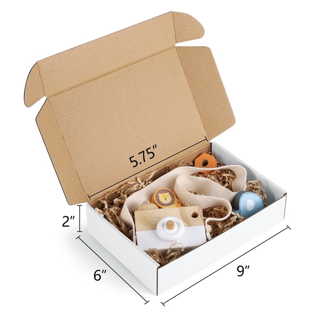 Alt view image 2 of 6 - 9x6x2 Shipping Boxes Small Corrugated Cardboard Box - 25 Pack White Mailing Boxes for Packaging Small Business, Mailer Box