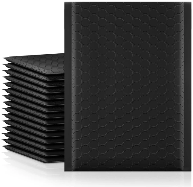 Main image of Bubble Mailers 6x10" Black Padded Envelopes 50 Pack Usable Size 6x9" Self-Seal Adhesive Bubble Envelopes,Water Resistant Mailers, Shipping Envelopes for Packaging, Small Business, Mailing #0