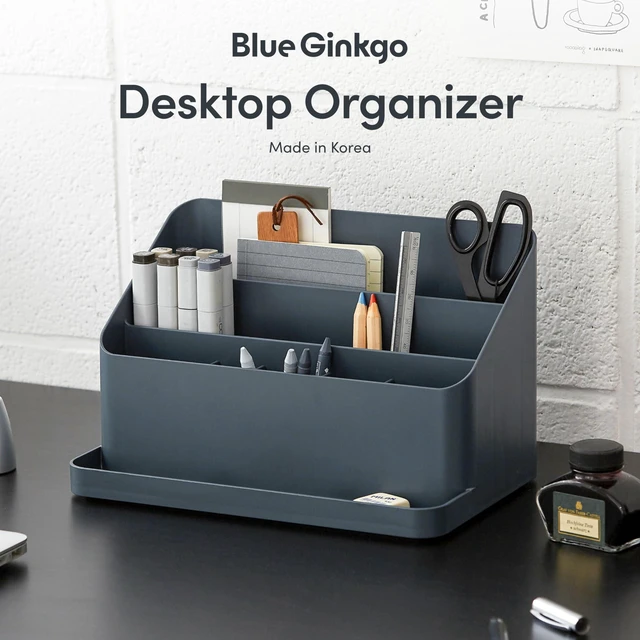 Alt view image 2 of 6 - Desk Organizer, Office Supplies, Made in Korea Multi-Compartment. Adjustable. Everyday Storage