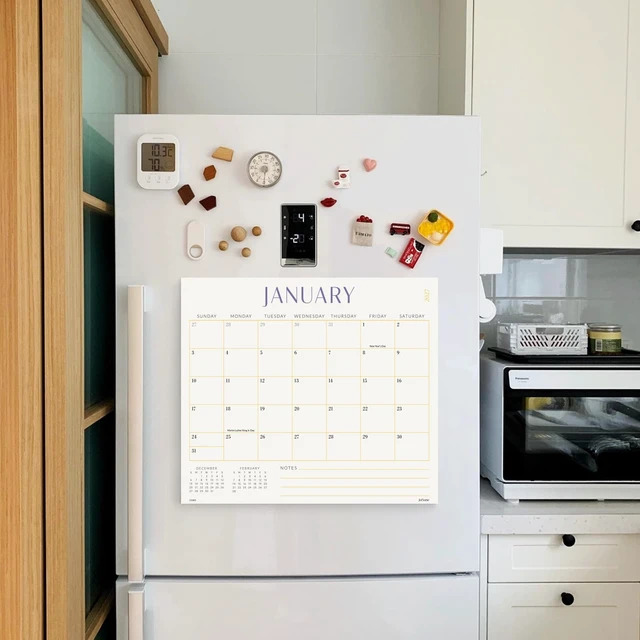 Alt view image 6 of 7 - Magnetic Calendar for Refrigerator 2026-2027 Monthly Fridge Calendar From September 2026 to December 2027 13x11 inch, Easy Organizing