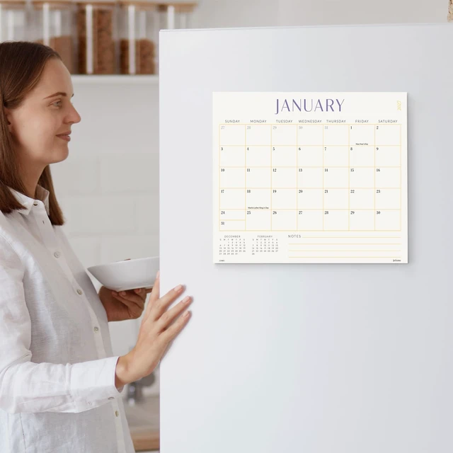 Alt view image 7 of 7 - Magnetic Calendar for Refrigerator 2026-2027 Monthly Fridge Calendar From September 2026 to December 2027 13x11 inch, Easy Organizing
