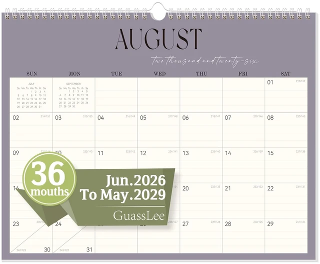 Main image of Desk Calendar 2026-2029, 36 Month Jun 2026-May 2029, 14" X 11" Monthly Desk/Wall Calendar With Thick Paper Spiral Bound For Office Home School Organizing & Planning