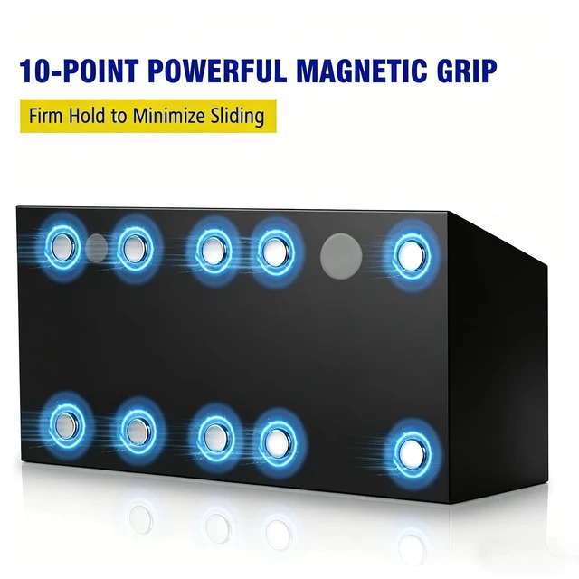 Alt view image 3 of 7 - Magnetic Marker Holder for Whiteboard, Fridge, Teacher Must Have Acrylic Magnet Dry Erase Pen Holder for Refrigeator, Anti-slip Pencil Holder for Classroom, Locker Organizer-Black