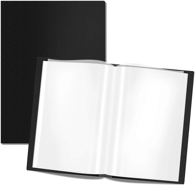 Main image of Presentation Book 40 Clear Pockets Sleeves Protectors Art Portfolio Clear Book for Artwork, Report Sheet, Letter (Can Accommodate 24.2 X 18.4inch)