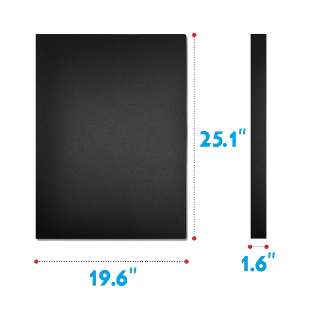 Alt view image 2 of 6 - Presentation Book 40 Clear Pockets Sleeves Protectors Art Portfolio Clear Book for Artwork, Report Sheet, Letter (Can Accommodate 24.2 X 18.4inch)