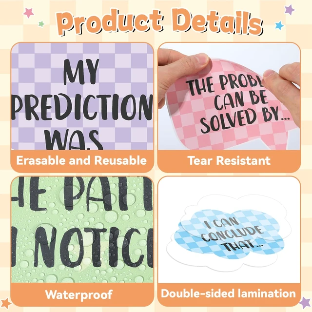 Alt view image 3 of 7 - Composition Science Bulletin Board Set Classroom Decorations Science Talk Bulletin Board Decorations Educational Paper Cutouts for Elementary Middle School Wall Decor Back to School Teacher Supplies