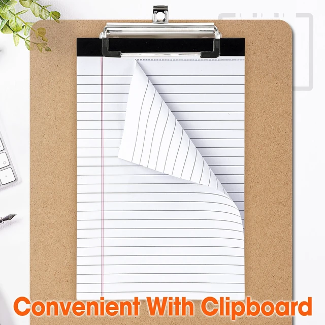 Alt view image 4 of 6 - 48 Pack Note Pads Bulk, Small Legal Pads 5" x 8" Narrow Ruled Lined Writing Pad, 30 Sheets (60 Pages) Notepad for Office Home School, Perforated, Office Supplies