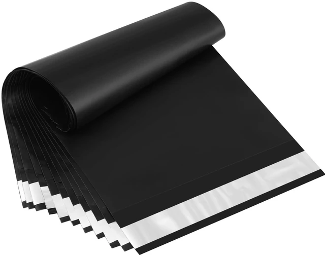 Main image of Small Poly Mailers 7.5x10.5 Inch Black 100 Pack Plastic Shipping Bags Self Seal Adhesive Waterproof Tear Proof Mailers Poly Bags Strong Mailing Envelopes for Socks Accessories Small Items