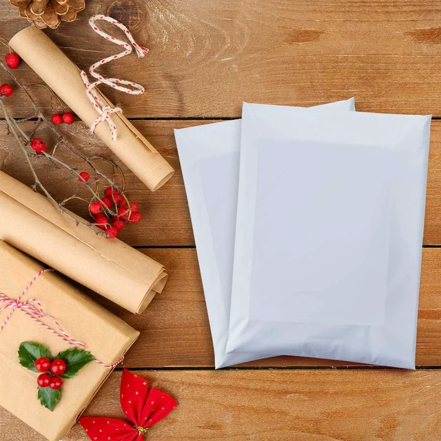 Alt view image 5 of 7 - Small Poly Mailers 7.5x10.5 Inch White 100 Pack Plastic Shipping Bags Self Seal Adhesive Waterproof Tear Proof Mailers Poly Bags Strong Mailing Envelopes for Socks Accessories Small Items