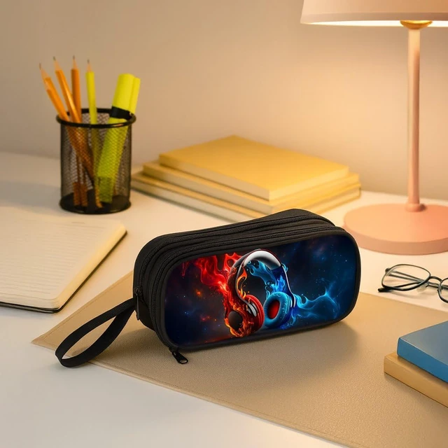 Alt view image 5 of 6 - Pencil Case for Boys,Multi-Slot Large Capacity Pencil Pouch with Soft Zipper, Durable Pen Box Headphones