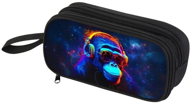 Main image of Pencil Case for Boys,Multi-Slot Large Capacity Pencil Pouch with Soft Zipper, Durable Pen Box Gorilla