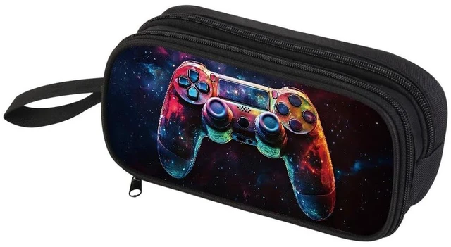 Main image of Pencil Case for Boys,Multi-Slot Large Capacity Pencil Pouch with Soft Zipper, Durable Pen Box Game Controller