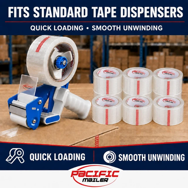 Alt view image 4 of 7 - Clear Packing Tape, 2" x 110 Yards, 2.0 Mil Thick, 36 Packs Shipping Tapes for Moving, Box Sealing, Storage and Warehouse Use, Strong Adhesive, 36 Roll Refill Pack