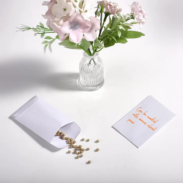 Alt view image 2 of 7 - #1 Coin Envelopes 2-1/4 x 3-1/2 Small Seed Envelope 500 Pack White Gummed Flap Mini Tip Envelopes for Keys, Seeds, Cash Storage Small Paper Envelopes for Home, Garden and Office Use