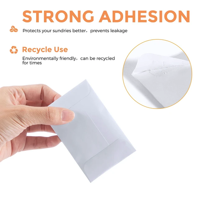 Alt view image 4 of 7 - #1 Coin Envelopes 2-1/4 x 3-1/2 Small Seed Envelope 500 Pack White Gummed Flap Mini Tip Envelopes for Keys, Seeds, Cash Storage Small Paper Envelopes for Home, Garden and Office Use