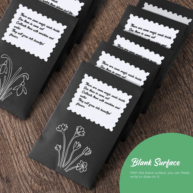 Alt view image 3 of 7 - 500 Pack Coin and Small Parts Envelopes #1 Tip Envelope 2-1/4 X3-1/2 Black Small Parts Envelopes, Mini Tip Envelopes with Gummed Flap Closure, Ideal for Home, Garden, Office Storage