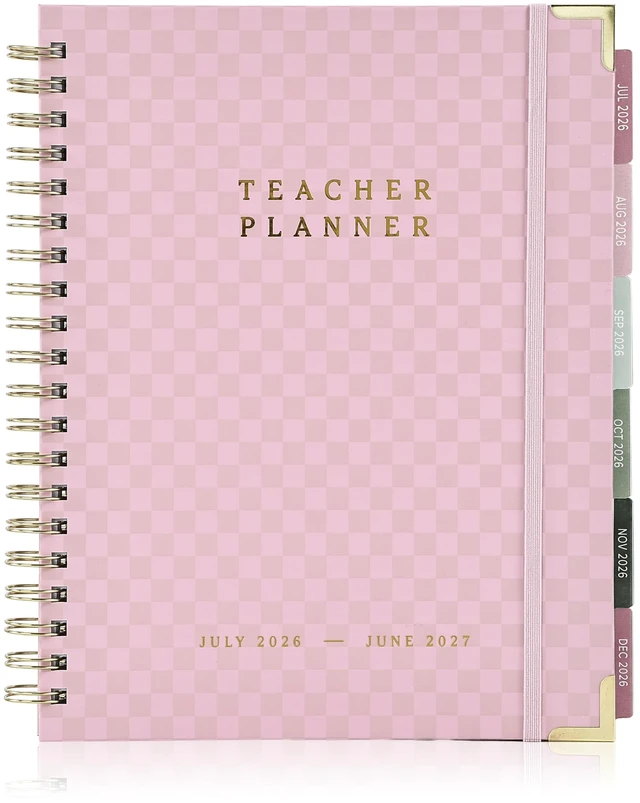 Main image of Aesthetic Teacher Planner For The 2026-2027 Academic School Year All Incl. 8.5" X 11" Lesson Plan Book Supplies - Easily Organize Your Daily, Weekly & Monthly Classroom/homeschool Schedule