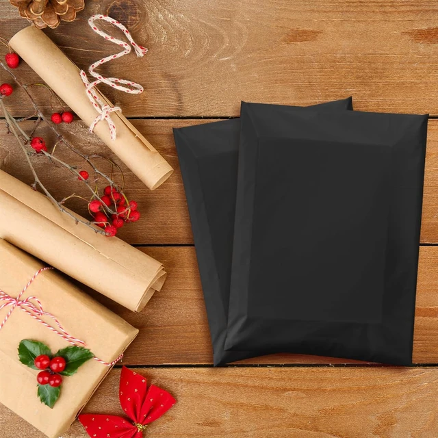 Alt view image 5 of 7 - Small Poly Mailers 7.5x10.5 Inch Black 100 Pack Plastic Shipping Bags Self Seal Adhesive Waterproof Tear Proof Mailers Poly Bags Strong Mailing Envelopes for Socks Accessories Small Items