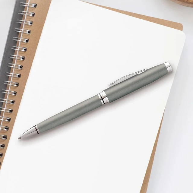 Alt view image 4 of 5 - Coventry Gunmetal Gray Ballpoint Pen, Medium Point, Black Ink Refillable Pen for Smooth Writing, Professional Elegant Accessory, Long-Lasting Use, Desk Essential, Gift-Ready