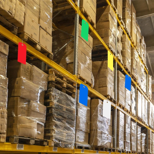 Alt view image 7 of 7 - 500 Plastic Shipping Tags with Wire - Waterproof Heavy Duty Labels with String Wires - Colorful, 4 3/4 x 2 3/8