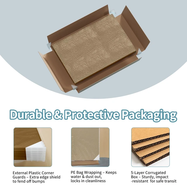 Alt view image 4 of 7 - 4 Pack Foam Board 24"x36", 0.23 Inch Thickness Brown Poster Board, Double-Sided Acid-Free Foam Core Board, Large Lightweight Polystyrene Mat Board for Painting, Display, Craft & School Projects