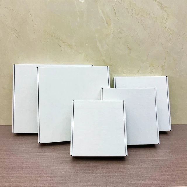 Alt view image 7 of 7 - 13x11x2 Inch Shipping Boxes Set of 25,White Corrugated Cardboard Mailers Recycled Literature Mailer, Small Business Packaging, Mailing, Moving, Storage, Gifting, Wrapping, E-Commerce, Tuck Top