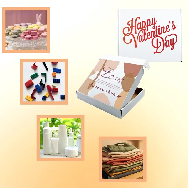 Alt view image 3 of 7 - 13x11x2 Inch Shipping Boxes Set of 25,White Corrugated Cardboard Mailers Recycled Literature Mailer, Small Business Packaging, Mailing, Moving, Storage, Gifting, Wrapping, E-Commerce, Tuck Top