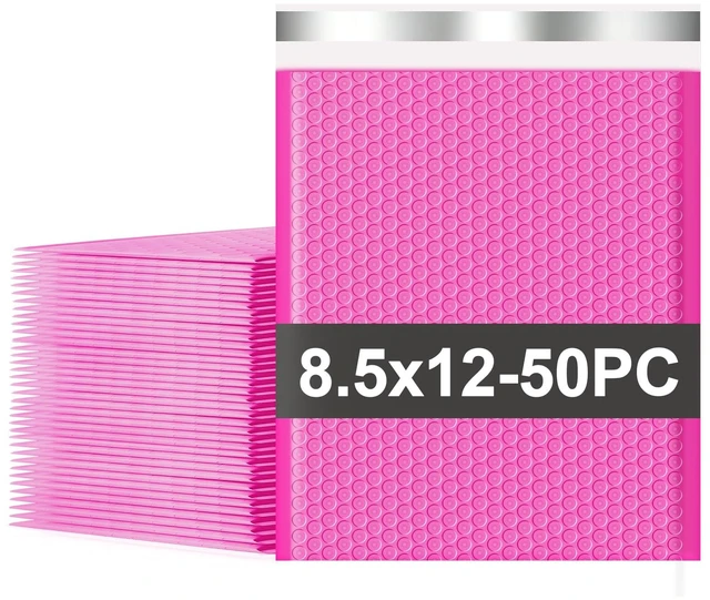 Main image of Bubble Mailers 8.5x11 50 Pack Waterproof Padded Envelopes Self Seal Small Packaging Shipping Bags for Small Businesses to Package and Mail Jewelry Cosmetics, Electronic Products, Cards