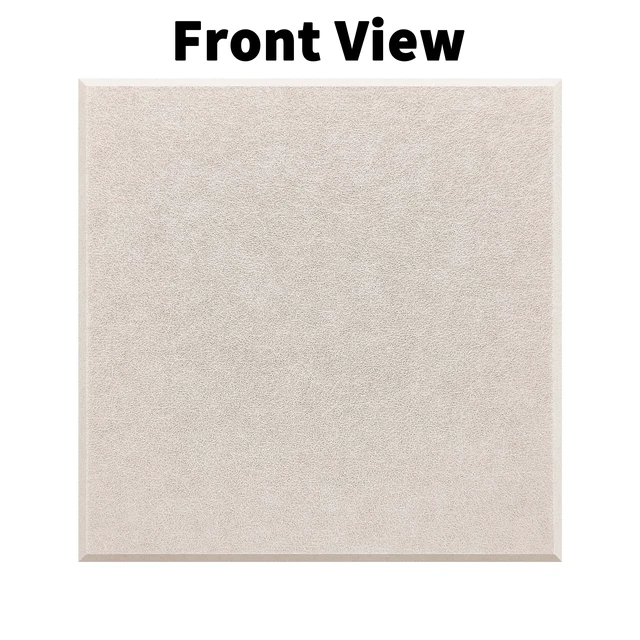 Alt view image 2 of 7 - 1/2'' Thick Cork-Bulletin Board Felt Wall Tiles Squares 12 x 12 in 1700g/m² High Density Felt Pin Boards for Walls, Adhesive, Frameless, Modular, Renter Friendly, Removable, Light Color, 8Pcs