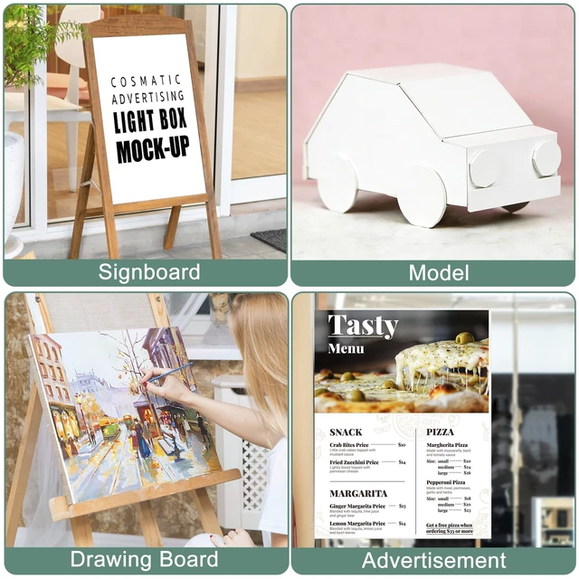 Alt view image 6 of 7 - 12 Pack White Foam Board 18" x 24", 3/16" (5MM) Thick Board Poster Acid-Free Foam Core, Double Sided Foamboard Sheets for Projects, Art, Craft, Presentations and Wedding Signage
