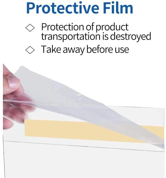 Alt view image 3 of 6 - Acrylic Sign Holder 11x14 Horizontal, Clear Plastic Wall Mount Sign Holder Poster Paper Holder with Double Sided Adhesive Tape for Office, Home, Store, Restaurant-No Drilling(6 Pack)