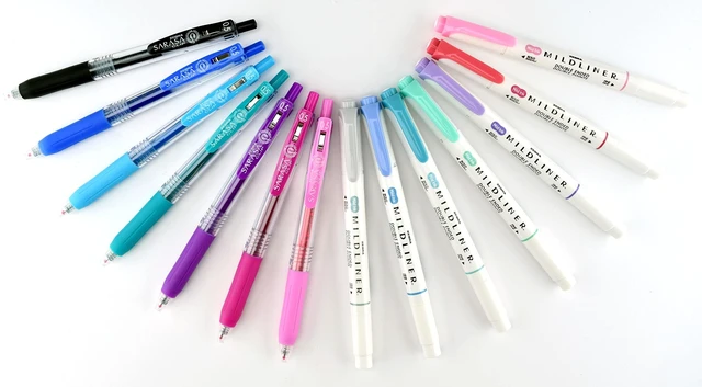 Alt view image 3 of 7 - MILDLINER Highlighter & SARASA Clip Gel Set, Assorted, 14-Pack Includes 7 MILDLINER Highlighters and 7 SARASA Clip Gel Pens, Ideal for Journaling, Planners, and Note-Taking (10014)