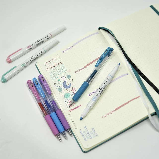 Alt view image 2 of 7 - MILDLINER Highlighter & SARASA Clip Gel Set, Assorted, 14-Pack Includes 7 MILDLINER Highlighters and 7 SARASA Clip Gel Pens, Ideal for Journaling, Planners, and Note-Taking (10014)