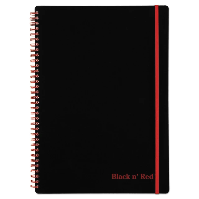 Alt view image 4 of 7 - Notebook, Business Journal, 11-3/4" x 8-1/4", 70 Sheets, Ruled, Optik Paper, Scribzee App, Flexible Poly Cover, Wirebound, (E67008)