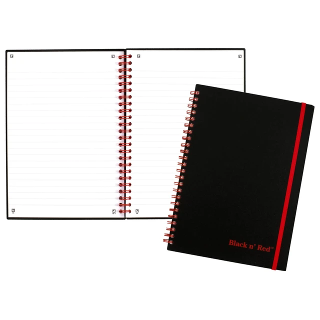 Alt view image 2 of 7 - Notebook, Business Journal, 11-3/4" x 8-1/4", 70 Sheets, Ruled, Optik Paper, Scribzee App, Flexible Poly Cover, Wirebound, (E67008)