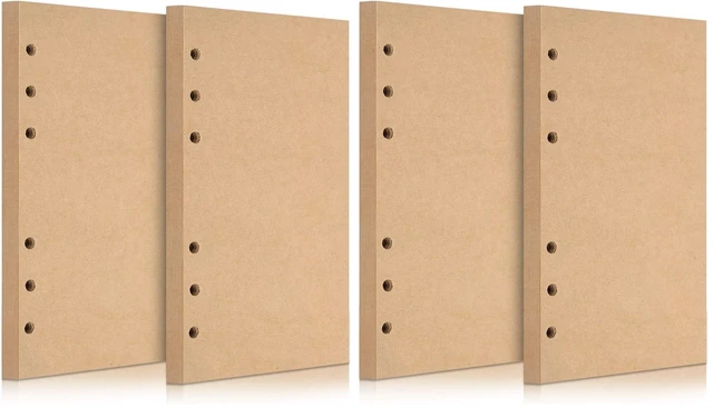 Main image of A6 Refill Paper, 320 Pages A6 Loose Leaf Paper 6 Hole Notebook Refills for 6 Ring Refillable Binder Notebook Planner Diary Journals Painting Personal Organiser-Blank Pages (Pack of 2)