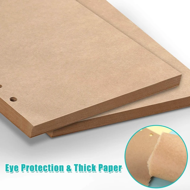 Alt view image 5 of 6 - A6 Refill Paper, 320 Pages A6 Loose Leaf Paper 6 Hole Notebook Refills for 6 Ring Refillable Binder Notebook Planner Diary Journals Painting Personal Organiser-Blank Pages (Pack of 2)