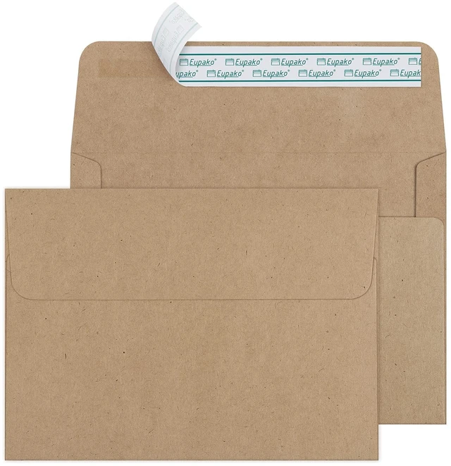 Main image of 5x7 Envelopes Self Seal 250 Pack, Brown A7 Envelopes, Kraft Paper Envelope for 5x7 Cards, Photos, Invitations, Wedding, Graduation, Baby Shower, 5.25 x 7.25 Inches