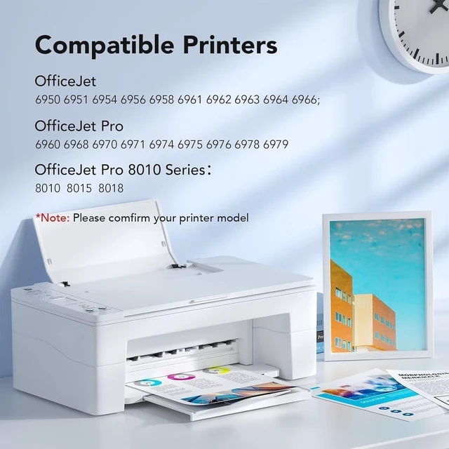 Alt view image 5 of 6 - 902 Ink Cartridge Combo Pack Remanufactured for HP902 Works with Officejet Pro 6978 6968 6974 6975 6960 Officejet 6951 6954 6956 6958 Printers