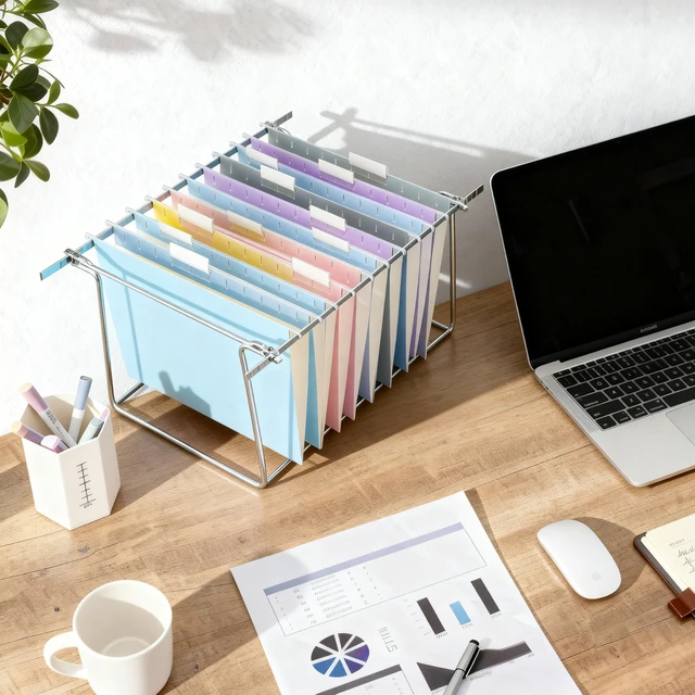 Alt view image 4 of 7 - Hanging File Folders Letter Size, 30-Pack Hanging File Folder with 1/5-Cut Tabs, Color File Folders Hanging Organizers for Filing Cabinet, Bulky Files & Medical Charts