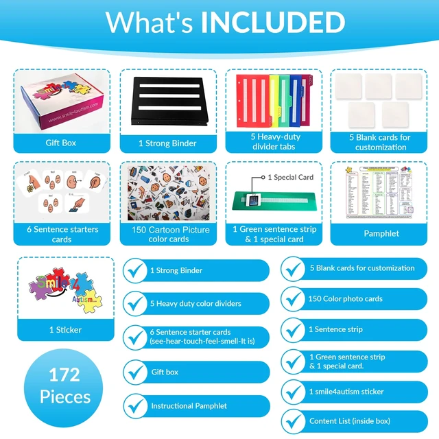 Alt view image 3 of 7 - Visual Communication Book,162 ASD Photo Picture Cards: Autism Language Vocabulary, Speech Articulation Therapy, ADHD & Apraxia Learning