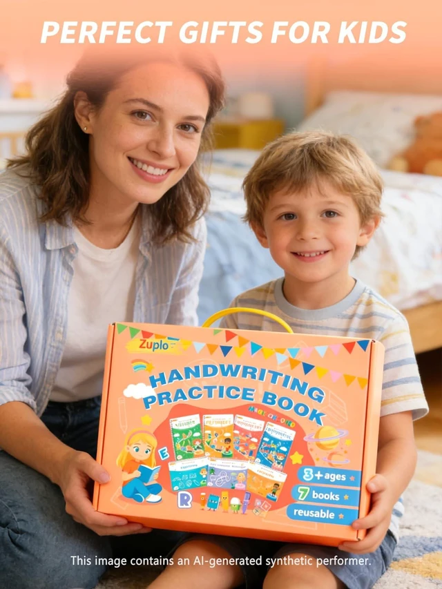 Alt view image 6 of 7 - Magic Grooved Writing Practice for Kids Ages 3-8, Reusable Workbooks Handwriting for Preschool Learning, Letters Numbers Math & Drawing Tracing Books with Disappearing Ink Pens, Educational Gift