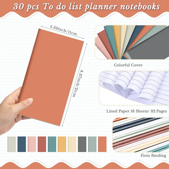 Alt view image 2 of 7 - 30 Pcs Pocket Calendar 2026-2027 Planner Bulk,Bright Color Daily Weekly Planner, Small Pocket Journal, to Do List Goals Notepad, Customer Service Week Gifts