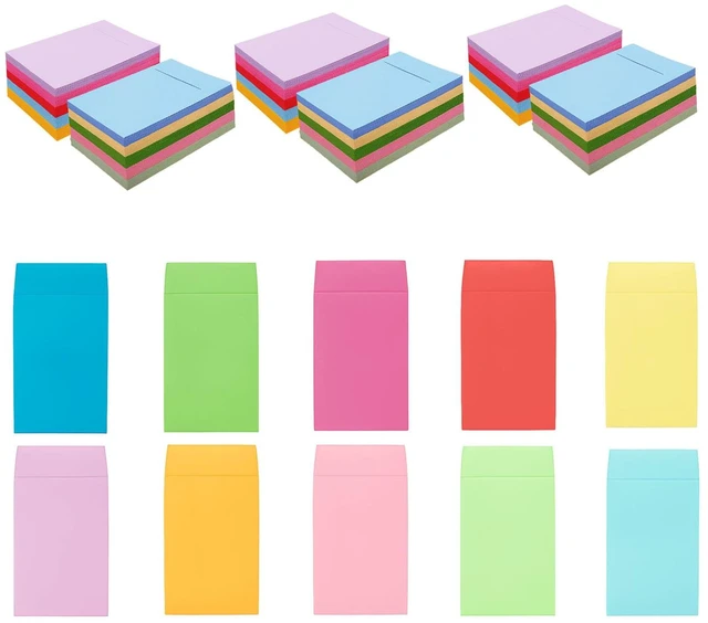 Main image of 1200 Pack Colorful Small Coin Envelopes, 2.25×3.5 Inch Mini Envelopes 10 Vibrant Colors Tiny Envelopes for Seeds, Small Items Storage, with Secure Full-Flap Seal