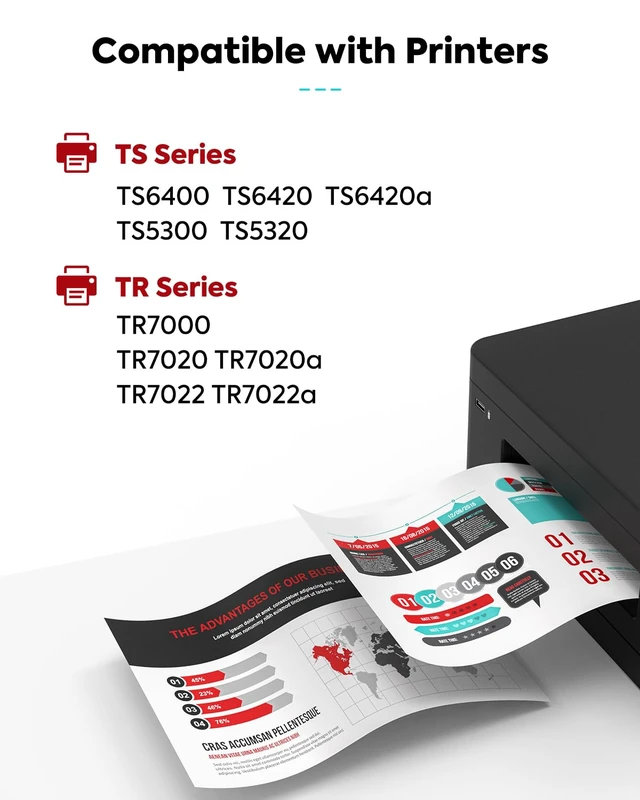 Alt view image 2 of 5 - 260XL 261XL Ink Cartridge Replacement for Canon 260 and 261 XL Combo Pack for TS6400 TS6420 TS6420a TR7000 TR7020 TR7020a TS5300 TS5320 Printer Ink Cartridge PG-260 CL-261 XL High Yield (Black,Color)
