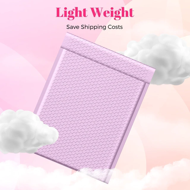 Alt view image 6 of 7 - Bubble Mailers 10x13" Padded Envelopes Lavender Purple 40 Pack Poly Shipping Bags for Clothing,Waterproof Self Seal Cushioning,Mailing Pouches for Books,Jewelry,Makeup Supplies,#000,Bulk
