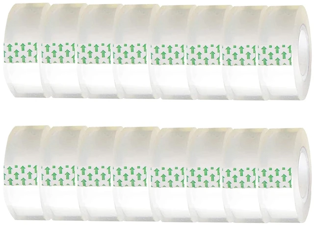 Main image of Transparent Tape - 16 Pack Gift Wrap Tape for Presents, Clear Tape Refills for Dispenser
