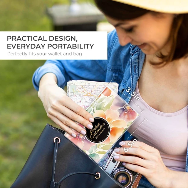Alt view image 3 of 7 - Pocket Calendar 2027-2028 for Purse, Small Pocket Planner 2027-2028 for Purse 3.5×6.5In,24 Month Organizer from Jan 2027- December 2028 Mini Planner with Pvc Cover for Organizing & Planning