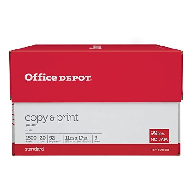 Alt view image 5 of 6 - ® Copy And Print Paper, Ledger Size (11" x 17"), 92 Brightness, 20 Lb, Ream of 500 Sheets, Case of 3 Reams